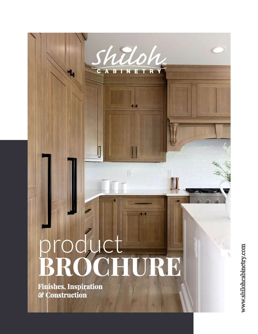 Cover of the updated Shiloh Cabinetry brochure, version 41