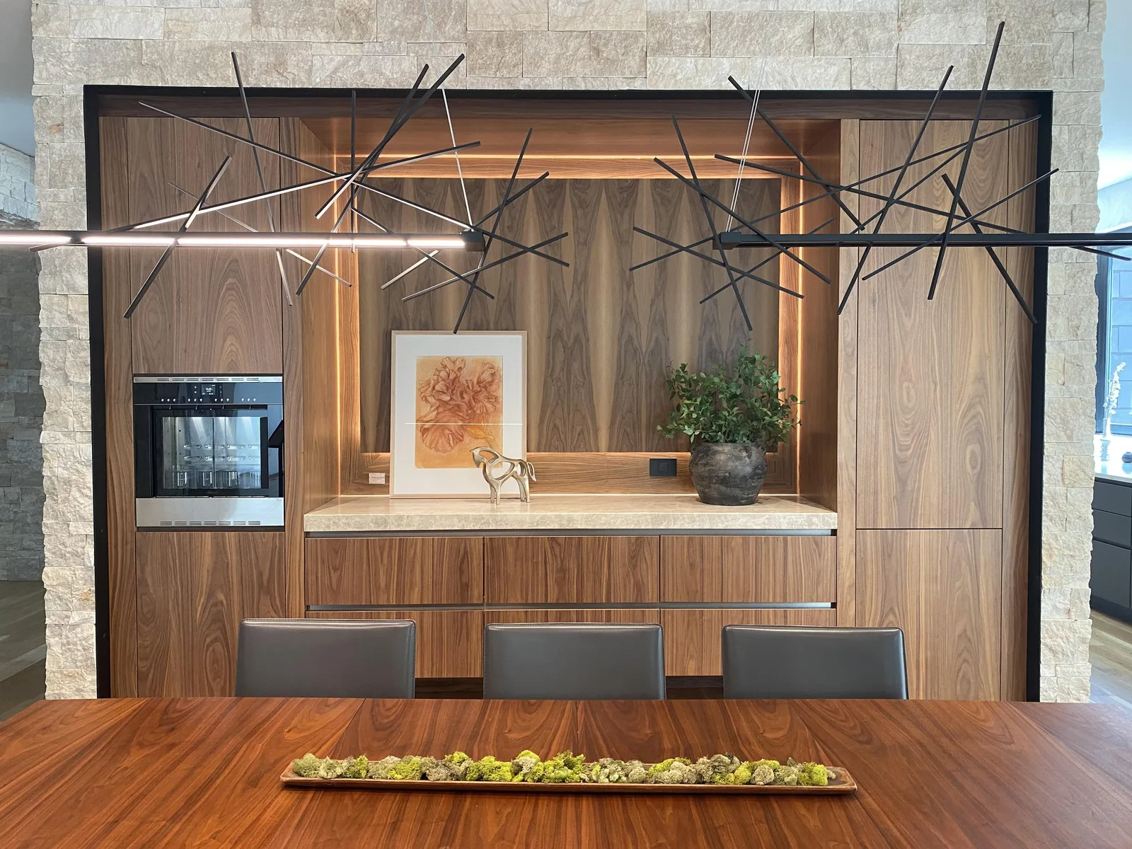 Eclipse Cabinetry walnut kitchen