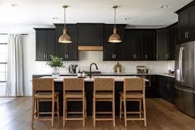 Shiloh black painted kitchen cabinetry