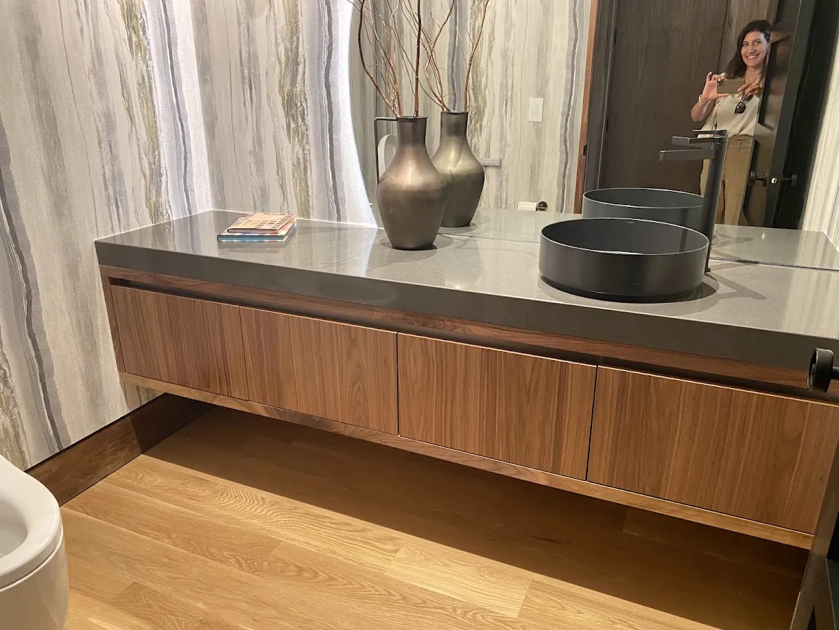 Boulder whole home — powder bath vanity