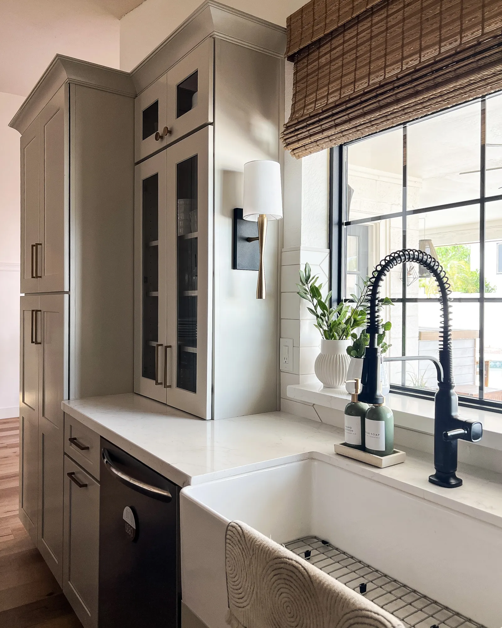 Builders Floor and Designs kitchen — sink wall from corner
