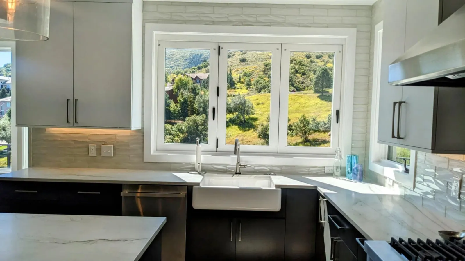 Greenwood Cabinetry kitchen — sink wall