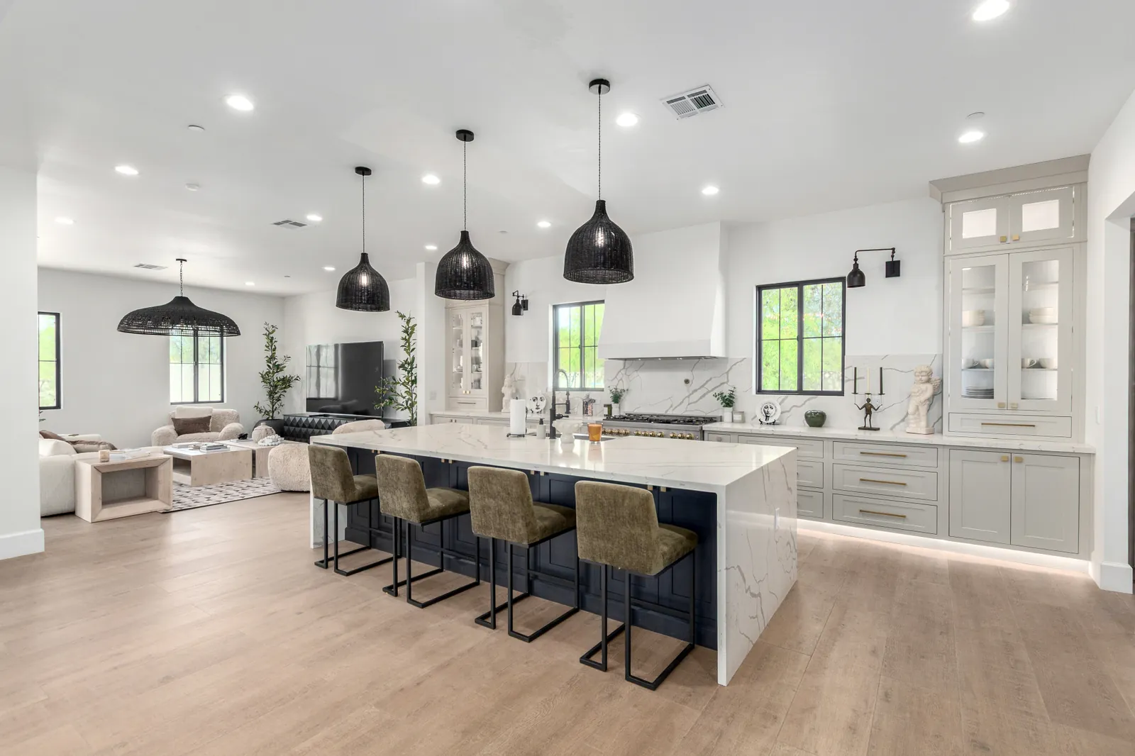 Kitchens by Good Guys — Aster project, island silhouette